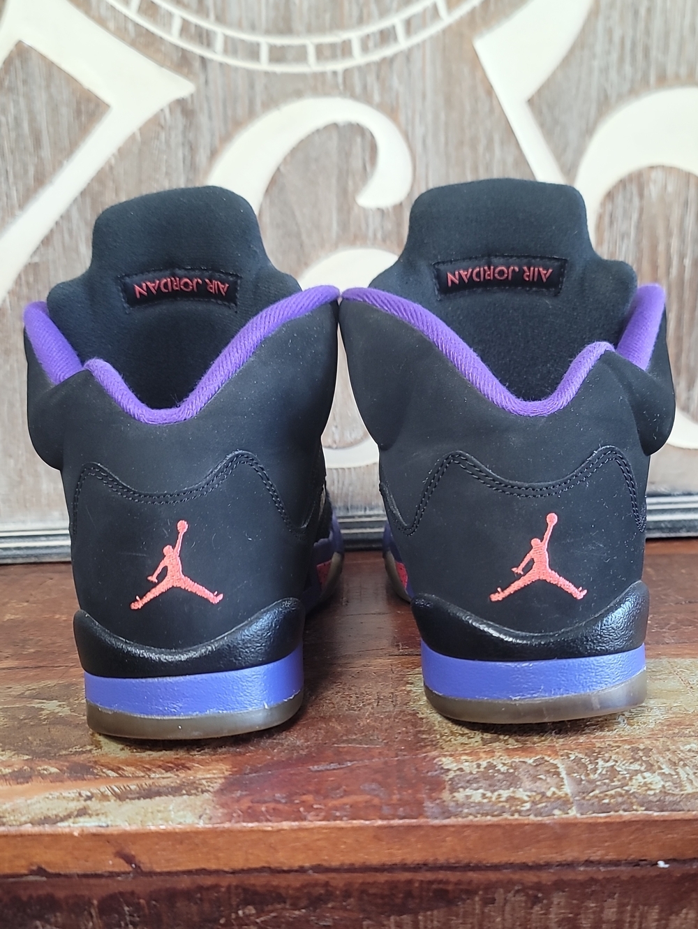 🔥 Nike Air Jordan 5 'Raptors' "Ember Glow/Fierce Purple" Wmns 8, Great Cond. - Picture 11 of 16